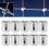 10Pcs Cross Cable Clamp M8 3mm / 0.12in Stainless 15