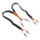 Black Heavy Duty Men Suspenders Double Layer Adjustable Elastic 15