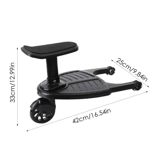 Stroller Wheeled Board Stroller Ride On Board with 2