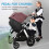 Stroller Wheeled Board Stroller Ride On Board with 7