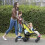 Stroller Wheeled Board Stroller Ride On Board with 2