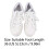 PU Leather Lace-Up Sneakers Thick Sole White 36 2