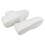 PU Leather Lace-Up Sneakers Thick Sole White 36 9
