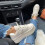 PU Leather Lace-Up Sneakers Thick Sole White 36 5