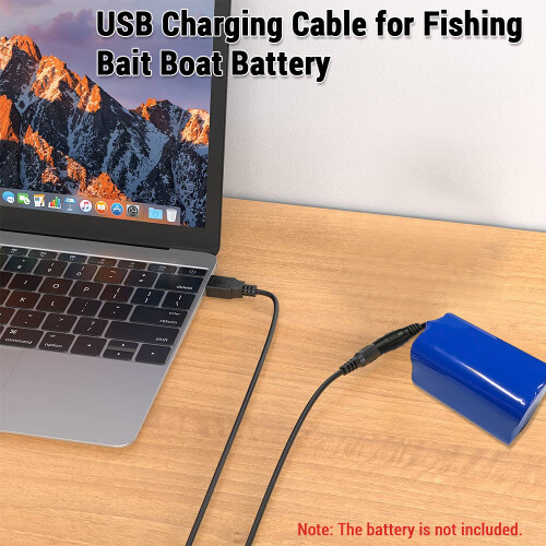 Fishing Bait Boat USB Charging Cable 3.3ft for Battery Power
