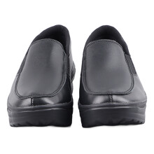 Thick-Soled Slip-On Shoes Black 38 PU Leather EVA