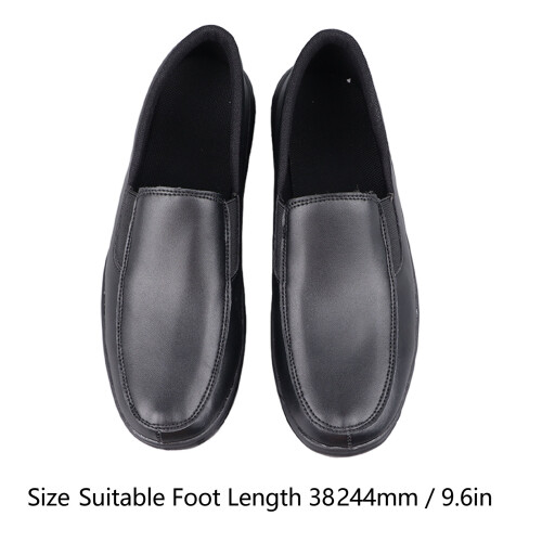 Thick-Soled Slip-On Shoes Black 38 PU Leather EVA 1