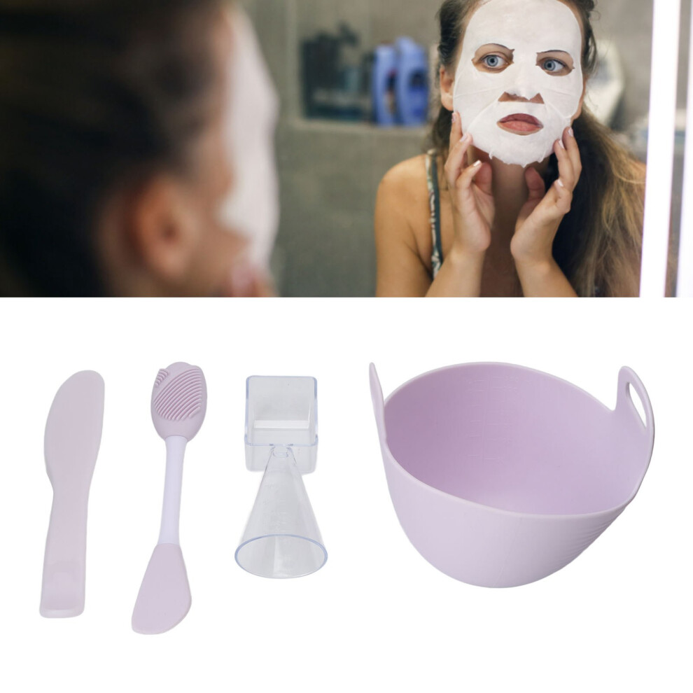 Reusable Silicone Facial Mask Mixing Bowl with Spoon for Beauty Salon