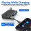 Half Hand Wired Gaming Keyboard Mouse Combo for Android/iOS, Bluetooth 5.0, USB-C 4