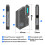 Half Hand Wired Gaming Keyboard Mouse Combo for Android/iOS, Bluetooth 5.0, USB-C 2