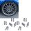 20pcs Wheel Conversion Stud 50mm Length 33mm Shank 12