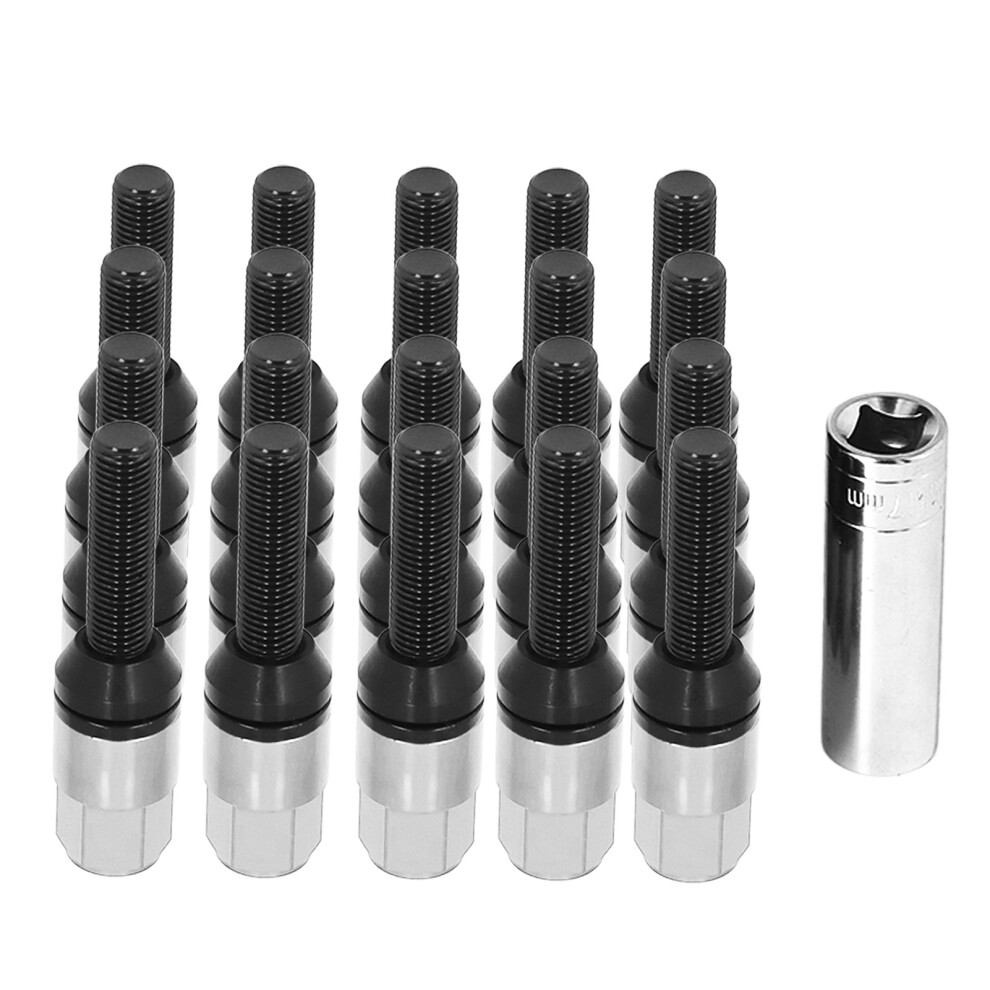20 Pcs Taper Cone Lug Bolts Aluminum Alloy M12x1.5 9121376155895