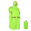 Hooded Rain Poncho 70L Backpack M/XL Orange/Green 3