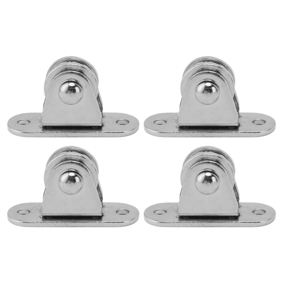 Effortless Sliding Pulley Block Stainless Steel 176Lbs 4Pcs Set 5091332090475