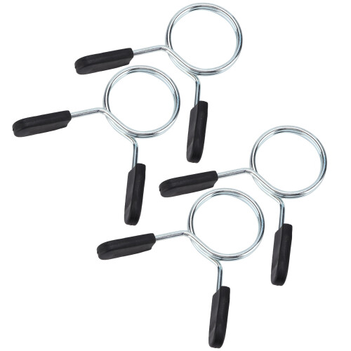 4Pcs Barbell Clamp Spring Collar Clip Gym Weight 1
