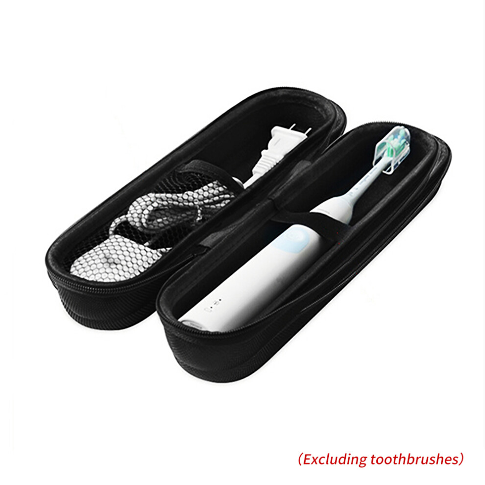 Portable Nylon Travel Case for Electric Toothbrushes Black 28x8x8cm