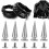 10set 10*26mm Copper Bullet Rivet Metal Stud with 4