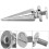 10set 10*26mm Copper Bullet Rivet Metal Stud with 6