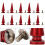 10set 10*26mm Copper Bullet Rivet Metal Stud with 9