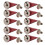 10set 10*26mm Copper Bullet Rivet Metal Stud with 4