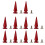 10set 10*26mm Copper Bullet Rivet Metal Stud with 2