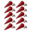 10set 10*26mm Copper Bullet Rivet Metal Stud with 6