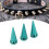 10set 10*26mm Copper Bullet Rivet Metal Stud with 2