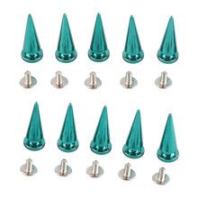 10set 10*26mm Copper Bullet Rivet Metal Stud with
