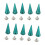 10set 10*26mm Copper Bullet Rivet Metal Stud with 1