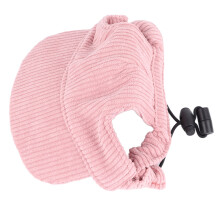 Verstellbarer Kordstoff-Haustier-Sonnenhut XS Bohnenpaste Pink