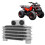 Engine Oil Cooler Radiator with Adapters Aluminum 11