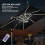 Solar LED Patio Umbrella Light with Timer, 6000K, 1200mAh 5