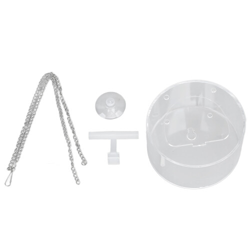 Wild Bird Feeder Clear Round Shape with Strong Suction Cups for Garden Use 2