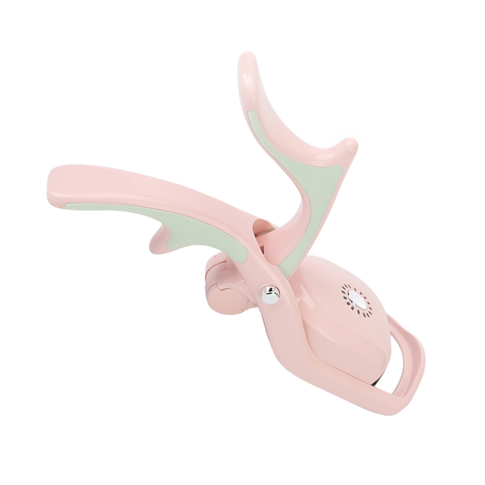 Pink Heated Electric Eyelash Curler 3 Temp Settings Rechargeable