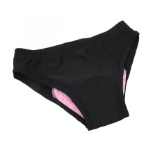 Women Cycling Underwear Quick Dry Breathable Black XL with Shock Absorption
