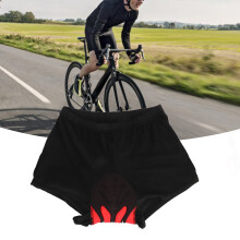 Men Women Cycling Underwear Shorts 3D Silicone Padded Breathable Black 3XL