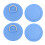 4 Stück PVC Runde D-Ring Patch für Boot, Rettungsboot, Paddleboard, Blau 1