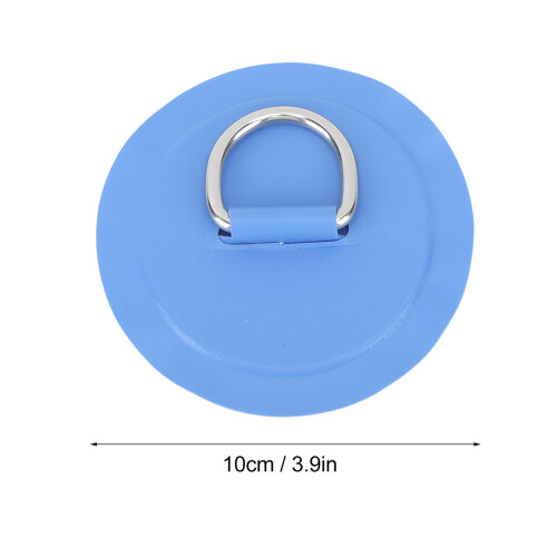 4 Stück PVC Runde D-Ring Patch für Boot, Rettungsboot, Paddleboard, Blau 1