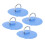 4 Stück PVC Runde D-Ring Patch für Boot, Rettungsboot, Paddleboard, Blau 15