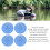 4 Stück PVC Runde D-Ring Patch für Boot, Rettungsboot, Paddleboard, Blau 4