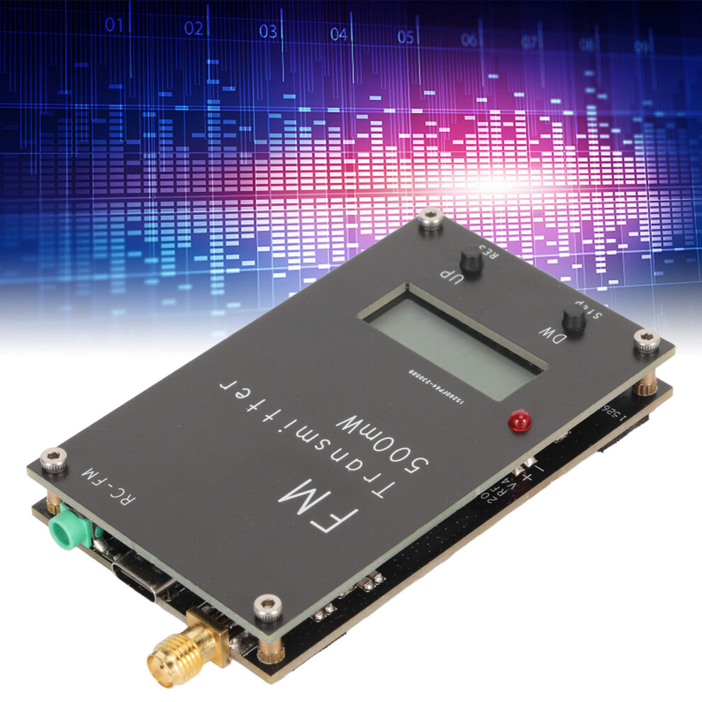 Fm Transmitter 500Mw With Lcd 88-108Mhz Range 2000M Coverage 7891332107016