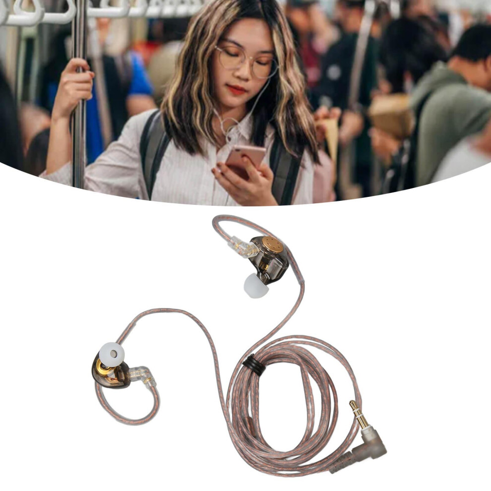 Kz Edx Pro Hifi Wired Earphones 10Mm Dynamic Driver /Transparent Black 9351332107471