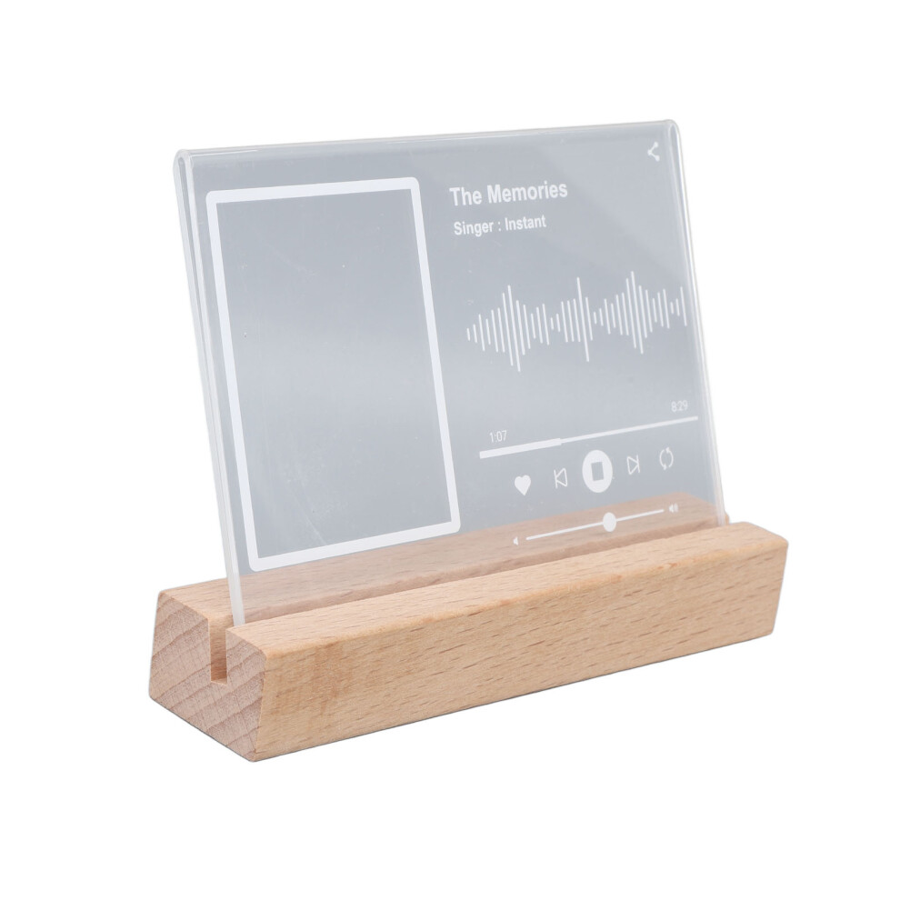 Ed 3In Acrylic Photo Frame With Built-In Battery, 13X3x9cm Light 8751332111606
