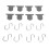 Durable 8 Pack RV Awning Hooks with ABS Holders for Outdoor Use 14