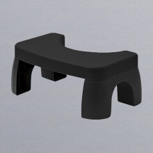 Toilet Potty Foot Stool Black, PP, Non-slip, 27x17x25x42.5cm