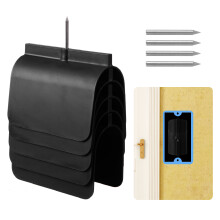 Black 5Pcs Outlet Marking Tools for Secure Wire Protection in Drywall