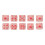 20pcs Transparent Pink-Spotted 6-Sided Plastic Dice for Board & Math Games 14