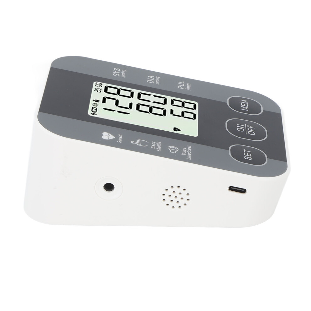 High Accuracy Voice Blood Pressure Monitor, LCD, 12.5x9.5cm