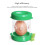 Hard Boiled Egg Peeler Hand Crank Kitchen Tool Green, 69g 4