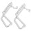 2 Pcs Seafood Grabber Stainless Steel Grabbing 4